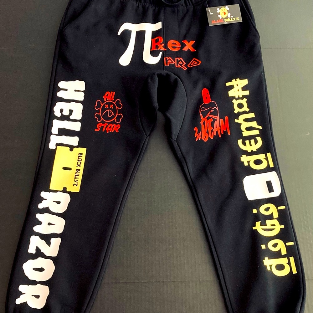 Block Bully’z “Pyrex Pro All Star” sweatpants